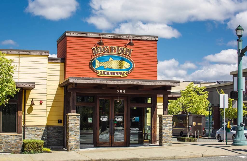 Next time youre hungry visit Big Fish Grill in Grand Ridge Plaza.