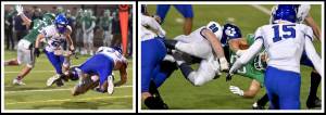 Bothell defeated Woodinville, 19-14, on April 2 to conclude the abbreviated football season. Bothell finished 4-0 and Woodinville notched a 2-2 record. Also on April 2, North Creek beat Inglemoor, 42-6, to finish 2-2 while the Viks dropped to 0-4. Photos courtesy of Greg Nelson