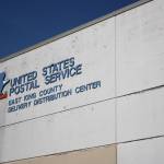 East DDC building front where postal workers held an informational picket (photo credit: Cameron Sheppard)