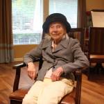 Gladys Mills Pennington relaxes at Cogir Memory Care in Bothell (photo by Cameron Sheppard)