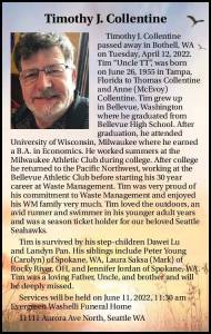 Timothy J. Collentine | Obituary