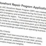 A screenshot of the King County Repair Program Application webpage.