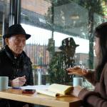 Chef Shiro Kashiba, seen in conversation with Jayendrina Singha Ray, opened the first traditional Tokyo-style sushi counter of the city at Maneki restaurant in the 1970s. (Courtesy photo)