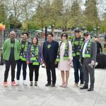 Bellevue City Council and Mayor take a photo with Seattle Orcas ownership. Ben Ray / The Reporter