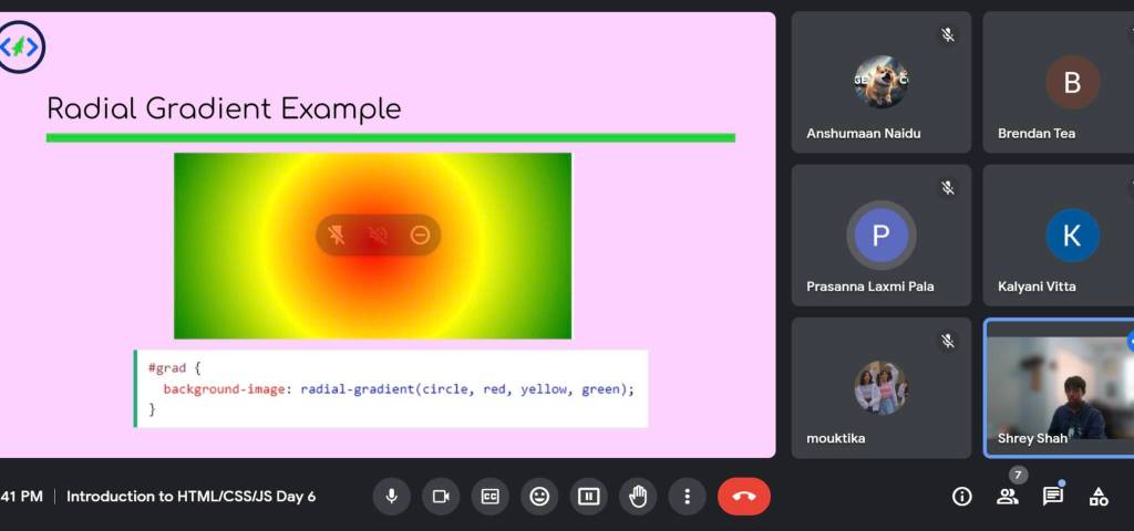 A zoom meeting conducted by a Redmond Coding Association volunteer. Students learn how to used HTML, CSS and JavaScript programs to create websites and engaging projects. (Photo Courtesy of Redmond Coding Association)