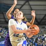 Charlotte Lipkin goes up for a layup against Lake Stevens. Ben Ray / The Reporter