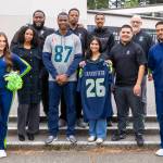 Diya Thomas and coaching staff.