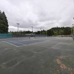 A set of tennis courts at Game Farm Park. Ben Ray / The Reporter